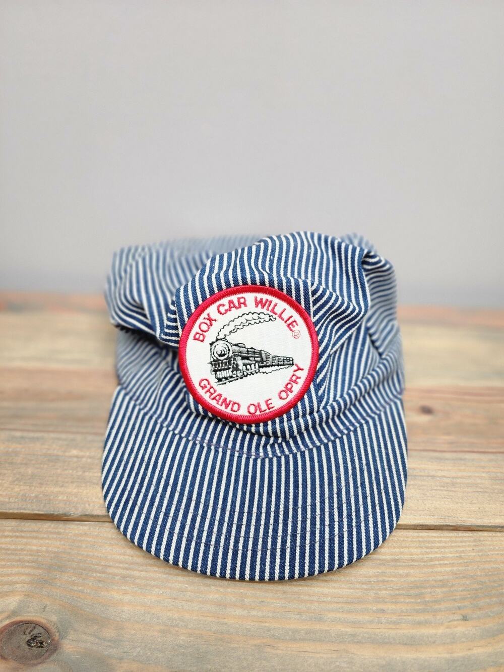 Vintage Box Car Willie Autographed Grand Ole Opry Conductor Hat Made In USA